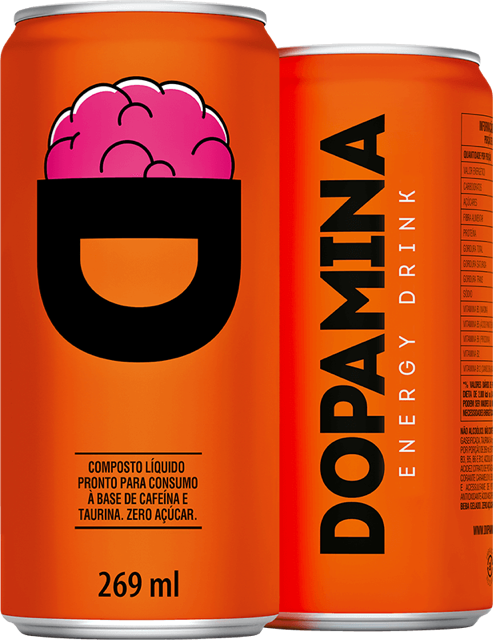 Dopamina Energy Drink — fotografia representativa da linha